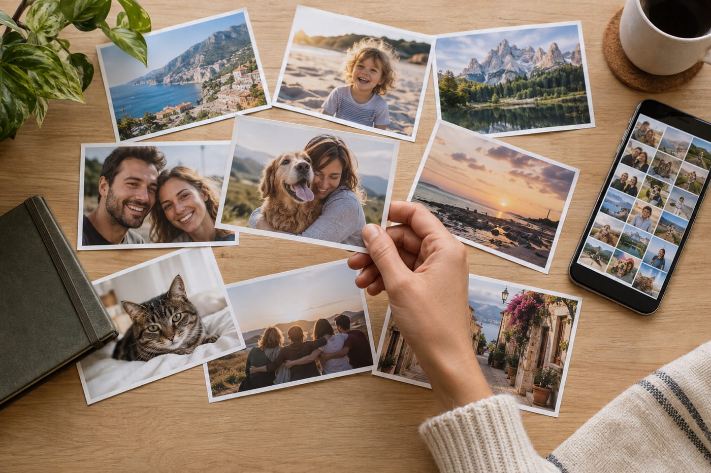 A selection of photos for a personal gift